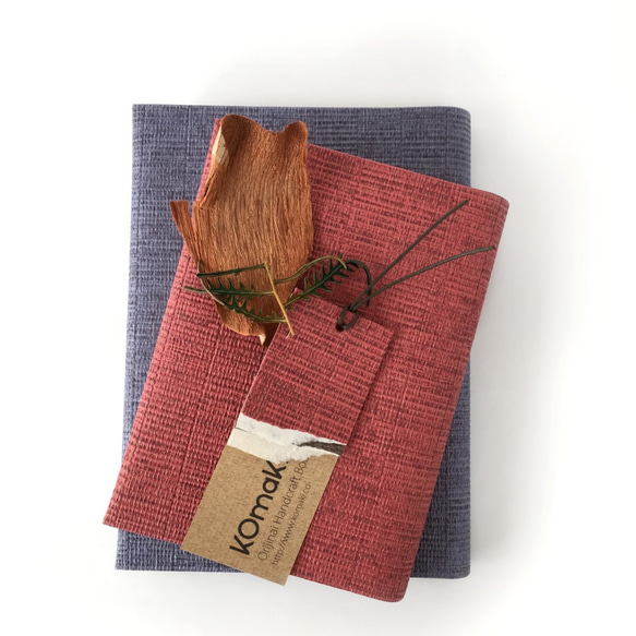 桔梗とざくろ　和菓子色のブックカバー Simpler　手帳/文庫本/新書判/四六判/B6判/A5判/オーダーサイズ 1枚目の画像