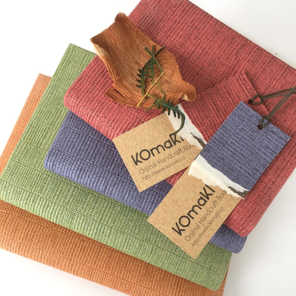 桔梗とざくろ　和菓子色のブックカバー Simpler　手帳/文庫本/新書判/四六判/B6判/A5判/オーダーサイズ 7枚目の画像