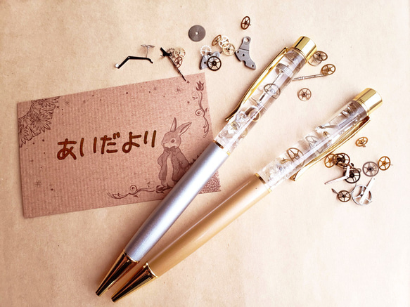 値下げ交渉可能】スチームパンク風 おしゃれなボールペン (フルメタル)