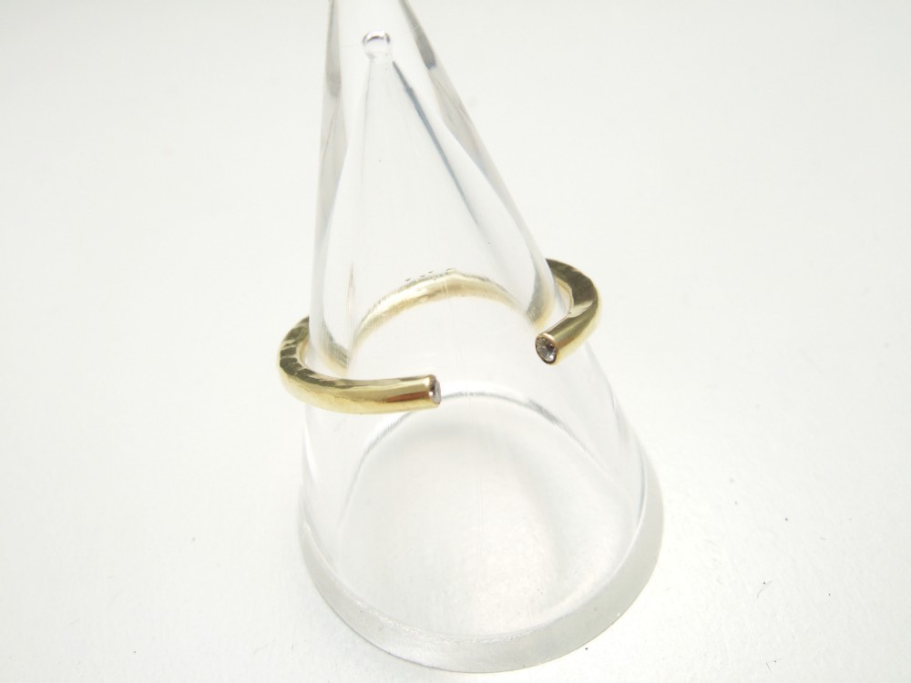 石が選べる　brass PIP 2stones ring　誕生石　割引価格