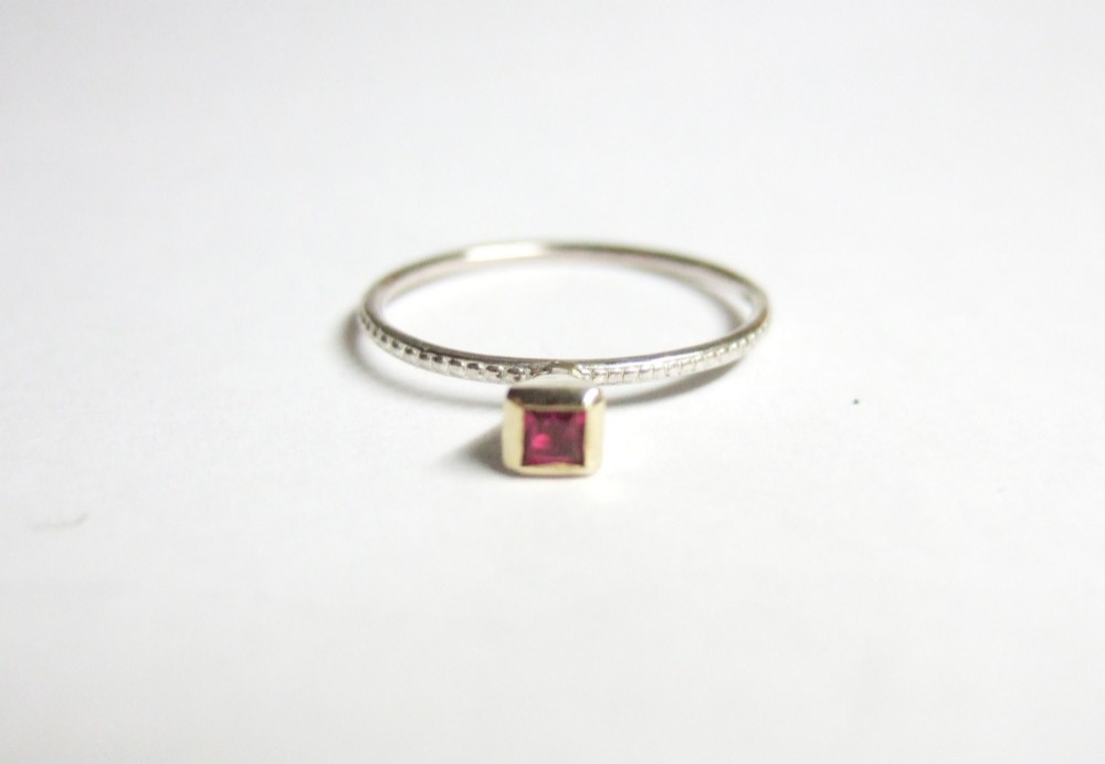 Ice CONE Ring  SQUARE