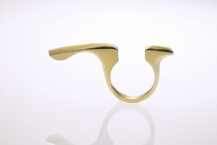 D ring standard silver 925　24k coated