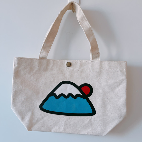 富士山 手繪環保袋 帆布袋 托特包 第2張的照片