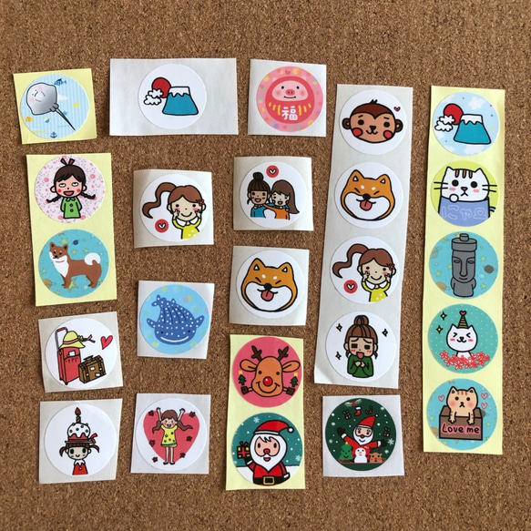 Xiaomi手描きステッカーサプライズパック10 シール・ステッカー Chiali  