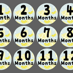 10cm 寶寶嬰兒月份貼紙 成長紀錄 週歲滿月 也可當作懷孕紀錄 第2張的照片