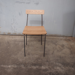 椅子　鉄×木（ナラ） 2枚目の画像
