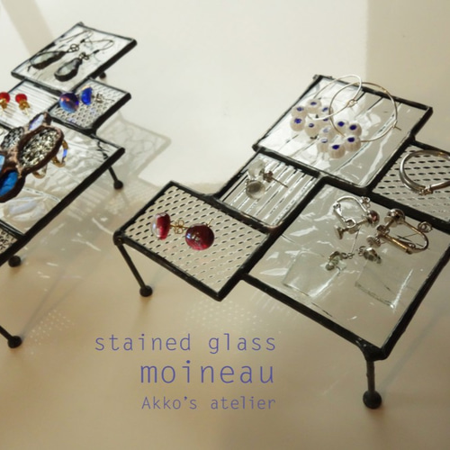 ✴︎スクエア・モザイク ガラス✴︎ ステンドグラス ディスプレイ