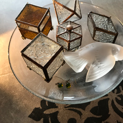 六角形 宝石箱】アンティーク・ガラスケース・ジュエリーケース