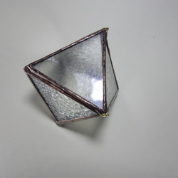 【多角形 宝石箱】アンティーク・ガラスケース・ジュエリーケース・リングピロー・小物入・アクセサリーケース・お香立て 6枚目の画像
