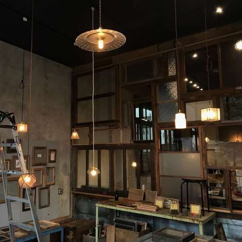 昭和レトロ 喫茶店 ステンドグラス 照明 vintage 昭和レトロ ステンド