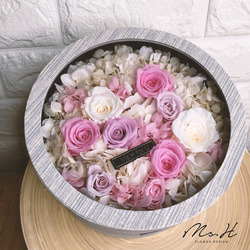 Ms.H flower design 甜美的你 不凋花永生花盒 第4張的照片