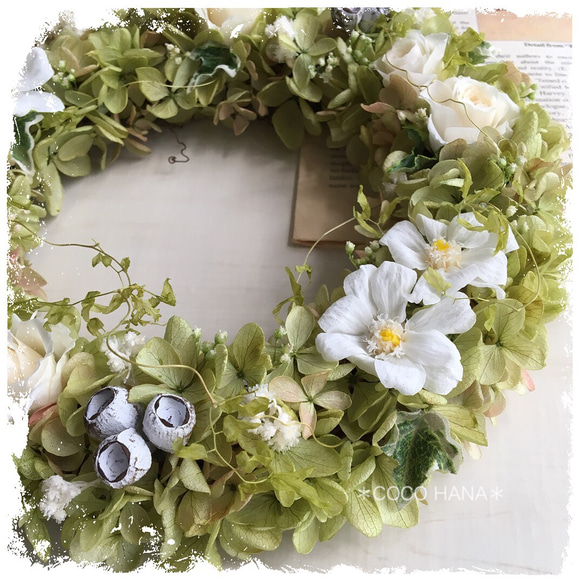 wreath  〜ボタニカルグリーン〜 2枚目の画像