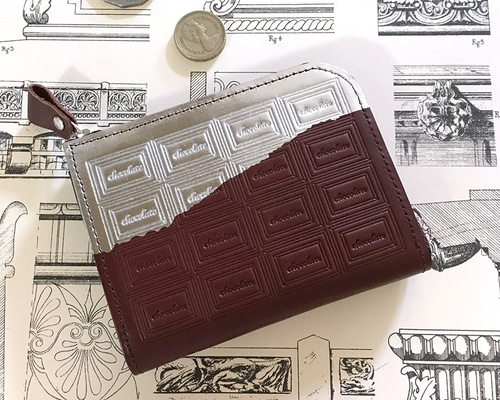 革のチョコ長財布】未使用品 - メルカリ