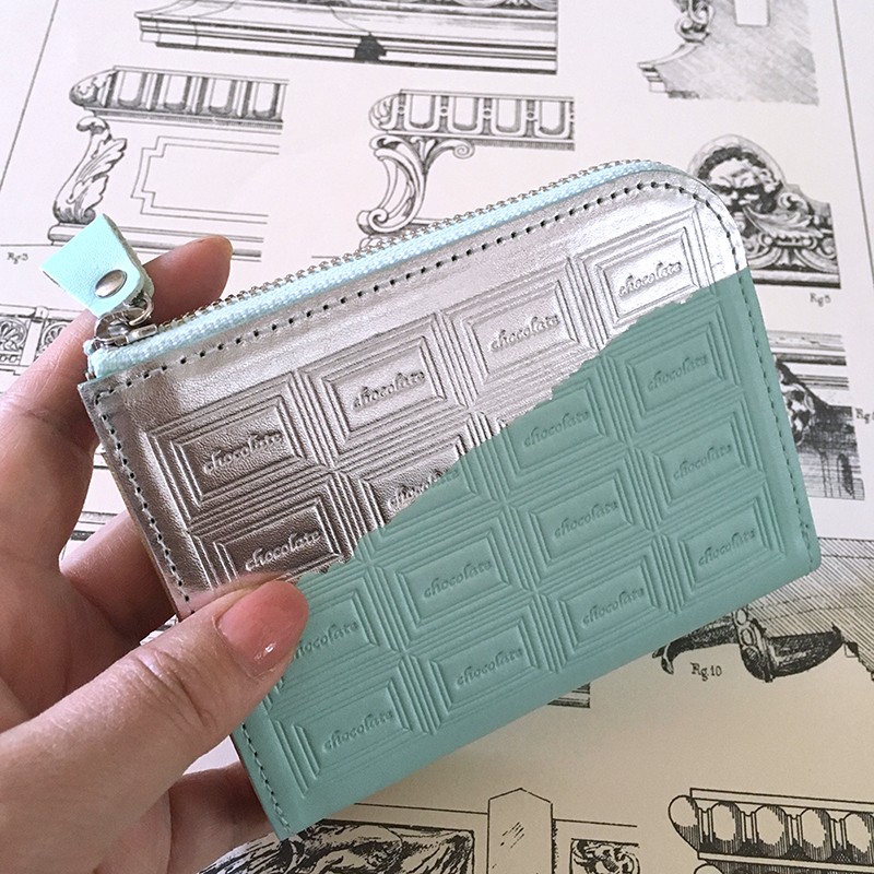 革のミントチョコ・ファスナーミニ財布（銀の包み紙） その他