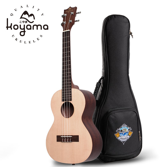 【Koyama】KYM-T11 SS 23吋烏克麗麗 雲杉單板 Solid Spruce Tenor Ukulele 第1張的照片