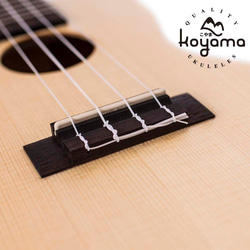 【Koyama】KYM-T11 SS 23吋烏克麗麗 雲杉單板 Solid Spruce Tenor Ukulele 第7張的照片