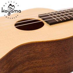 【Koyama】KYM-T11 SS 23吋烏克麗麗 雲杉單板 Solid Spruce Tenor Ukulele 第9張的照片