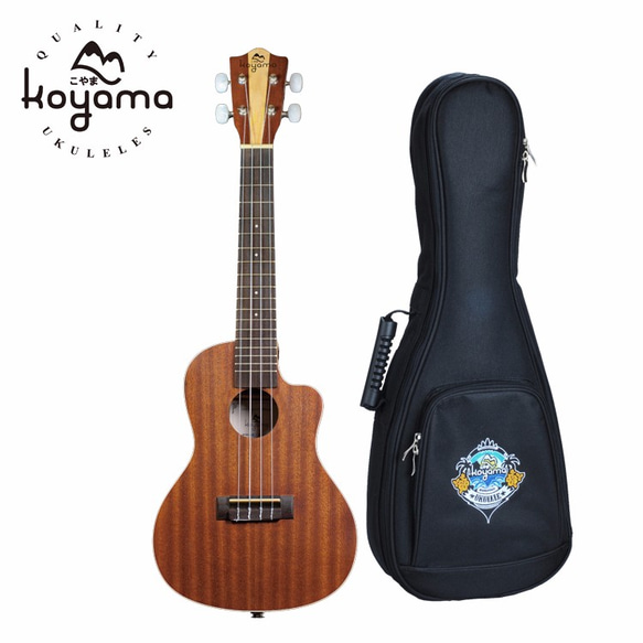 【Koyama】KYM-C12CE 23吋烏克麗麗含拾音器 桃花心木 Concert Ukulele W/ pickup 第1張的照片