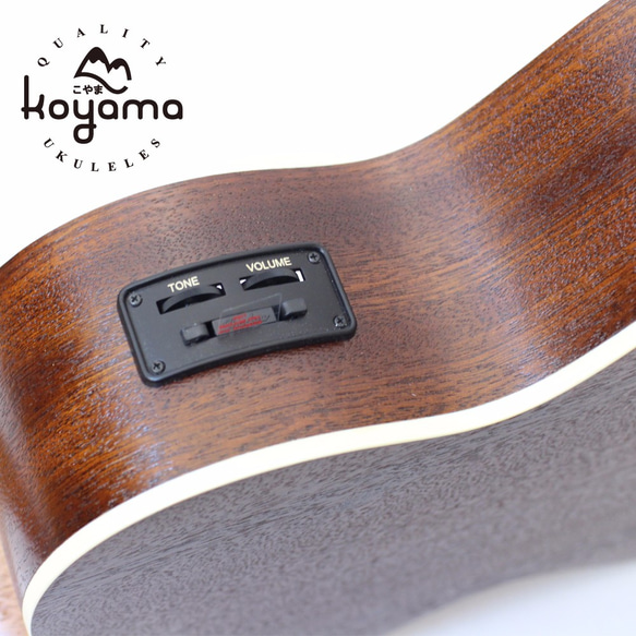 【Koyama】KYM-C12CE 23吋烏克麗麗含拾音器 桃花心木 Concert Ukulele W/ pickup 第4張的照片