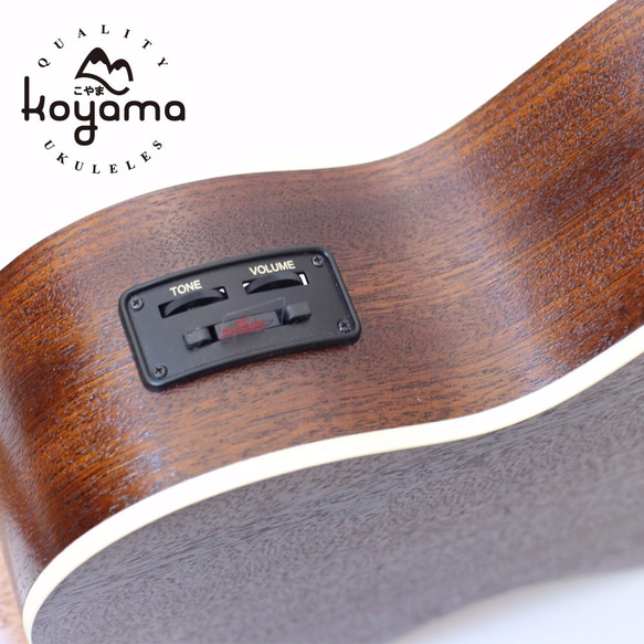 【Koyama】KYM-T12CE 26吋烏克麗麗 含拾音器 桃花心木 Tenor Ukulele W/ pickup 第4張的照片