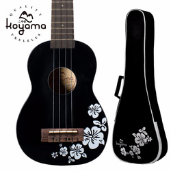 【Koyama】21吋扶桑花烏克麗麗 黑色 Flora Soprano Ukulele / black 第1張的照片