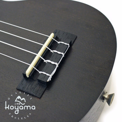 【Koyama】KYM-S55BK 21吋烏克麗麗 桃花心木 透明黑 Mahogany Soprano Ukulele 第3張的照片