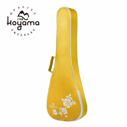 【Koyama】21吋烏克麗麗袋 背袋 琴袋 扶桑花 黃色 Soprano Ukulele Bag / yellow 第1張的照片