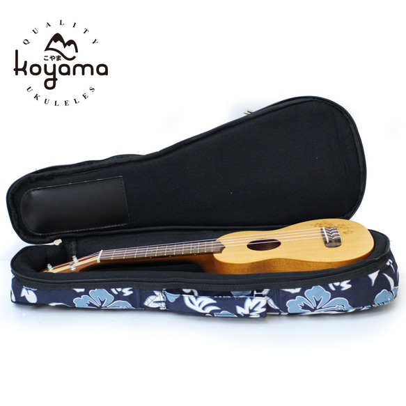 【Koyama】21吋烏克麗麗袋 背袋 琴袋 Soprano Ukulele Flora Bag 第2張的照片