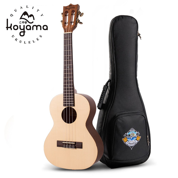 【Koyama】KYM-250SPR-T 26吋烏克麗麗雲杉單板 Solid Spruce Tenor Ukulele 第1張的照片