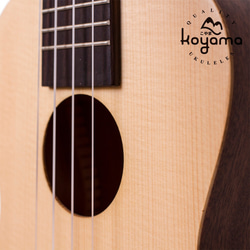 【Koyama】KYM-250SPR-T 26吋烏克麗麗雲杉單板 Solid Spruce Tenor Ukulele 第4張的照片