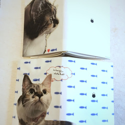 《送料無料》猫写真のペーパーブックカバー 2枚目の画像