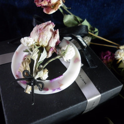 【Miss Jo工藝香氛蠟燭】心之所繫玫瑰情花圈 蠟香磚製 第3張的照片