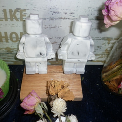 【Miss Jo工藝香氛蠟燭 】渲染機器人車用香氛瓷/男朋友物語小男孩機器人 第3張的照片