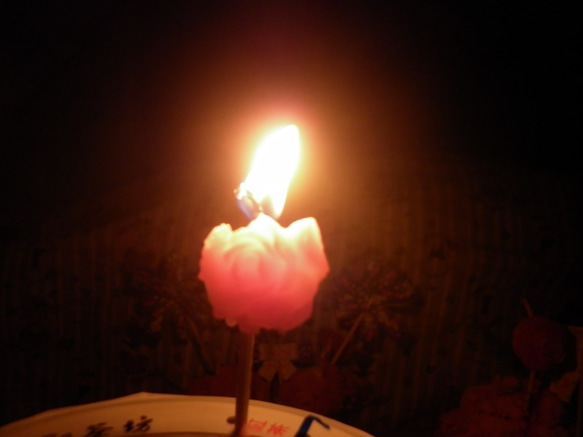 [ミス・ジョークラフト香りのキャンドル]ベビーピンクの花の赤ちゃんの誕生日パーティーマカロンカラーハッピーバースデー 6枚目の画像