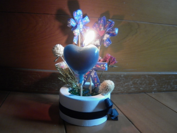 [ミス・ジョークラフト香りのキャンドル] 5つの花3.5x3.5（cm）のロリポップシリーズの誕生日パーティーマカロンカラーハッ 9枚目の画像