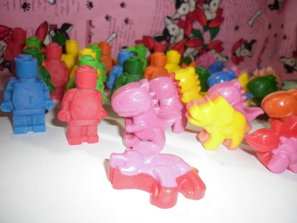 兒童節入學禮物 恐龍蠟筆/安全無毒蠟筆Dinosaur Crayons 第2張的照片