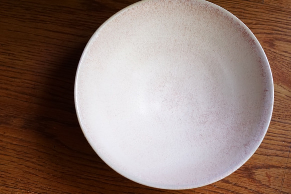 【Creema限定1600円OFF】一点物限定商品 ピンク 碗皿 21cm 1枚目の画像