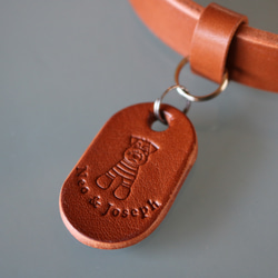 schna schna simple leather collar /シュナシュナ　シンプル　レザーカラー 3枚目の画像