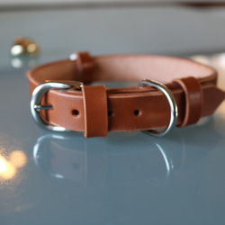 schna schna simple leather collar /シュナシュナ　シンプル　レザーカラー 5枚目の画像