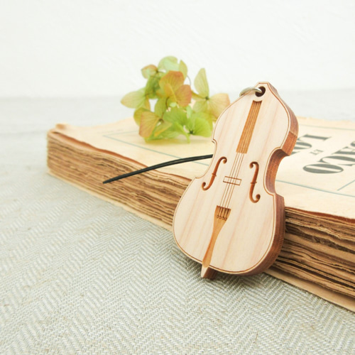 コントラバス ♪ ストラップ【名入れオプション有】 楽器・アクセサリ