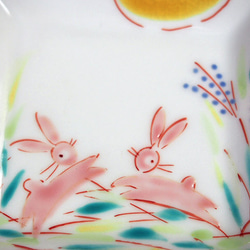 ミニミニ飾皿　はねうさぎ 3枚目の画像