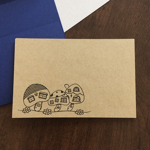 きのこのメッセージカードセット 3枚目の画像