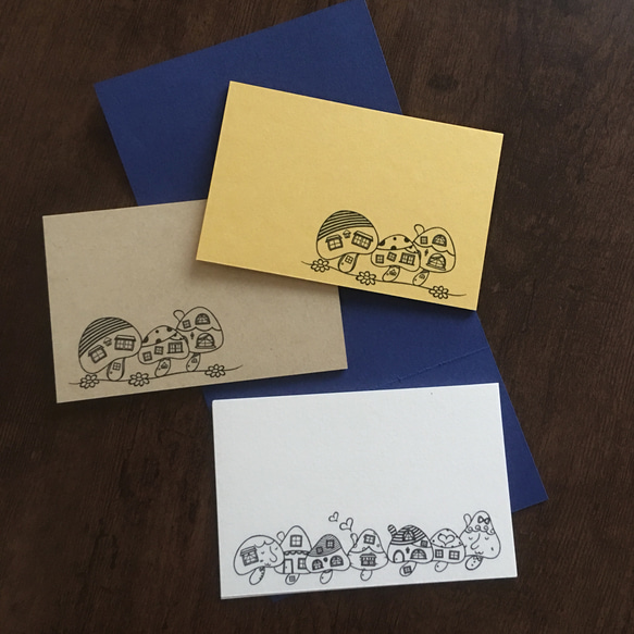 きのこのメッセージカードセット 5枚目の画像
