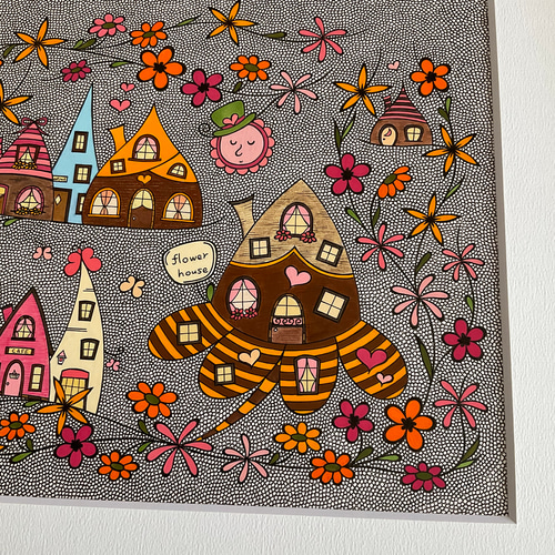 花の街シリーズ 原画 絵画 Mimo Mimo 通販 11883962｜Creema