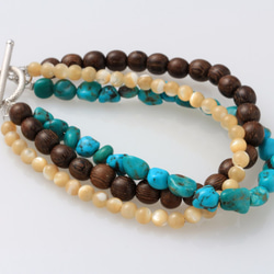 【香ページ】「天使の石」エンジェライトのマニ車彫りのブレスレット❣️ 香ページ】「天使の石」エンジェライトのマニ車彫りの