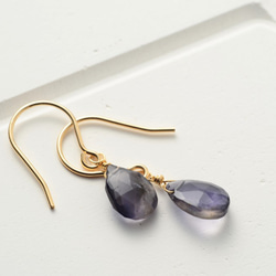 14Kgf×ミスティックトパーズのツリーピアス(イヤリング) ピアス