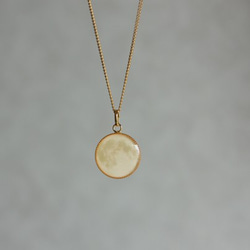 【あの日の月】満月(スーパームーン・2014.8.11)のネックレス・L/n185 1枚目の画像