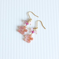 【さくら、咲く】 ピンクシェルの桜とスワロピアス/p397 4枚目の画像