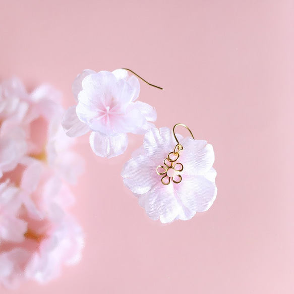 【さくら、咲く】 桜満開のピアス/p396 5枚目の画像