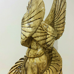 フランス アンティーク 天使 羽根 彫刻 木製 オブジェ 天使の翼 19世紀 木彫 - Grand montagne Antiques